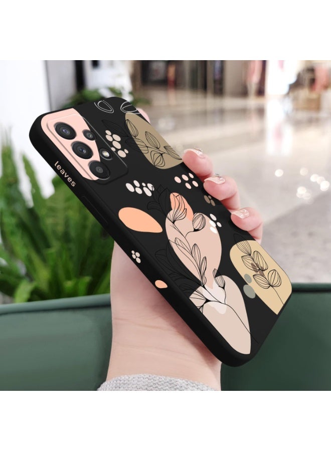 Fekra for Samsung Galaxy A53 5G Case Creative Design Flower Pattern Slim Soft Silicone Protective for Galaxy A53 5G Cover - Morandi Black - Image 5